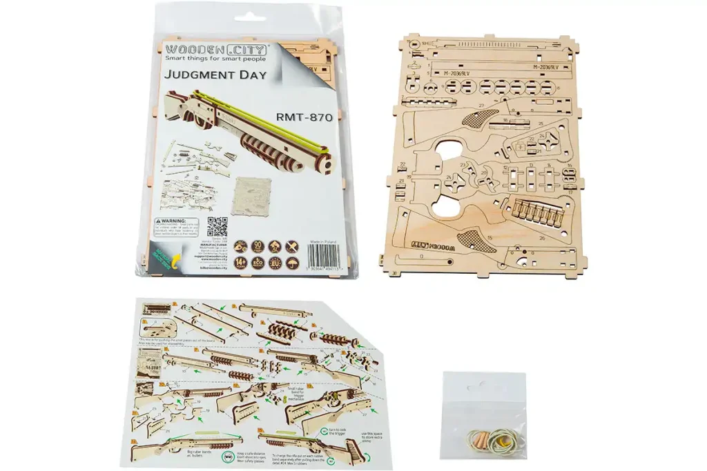 Wooden Puzzle 3D Gun Judgment Day RMT-870 Opis 4