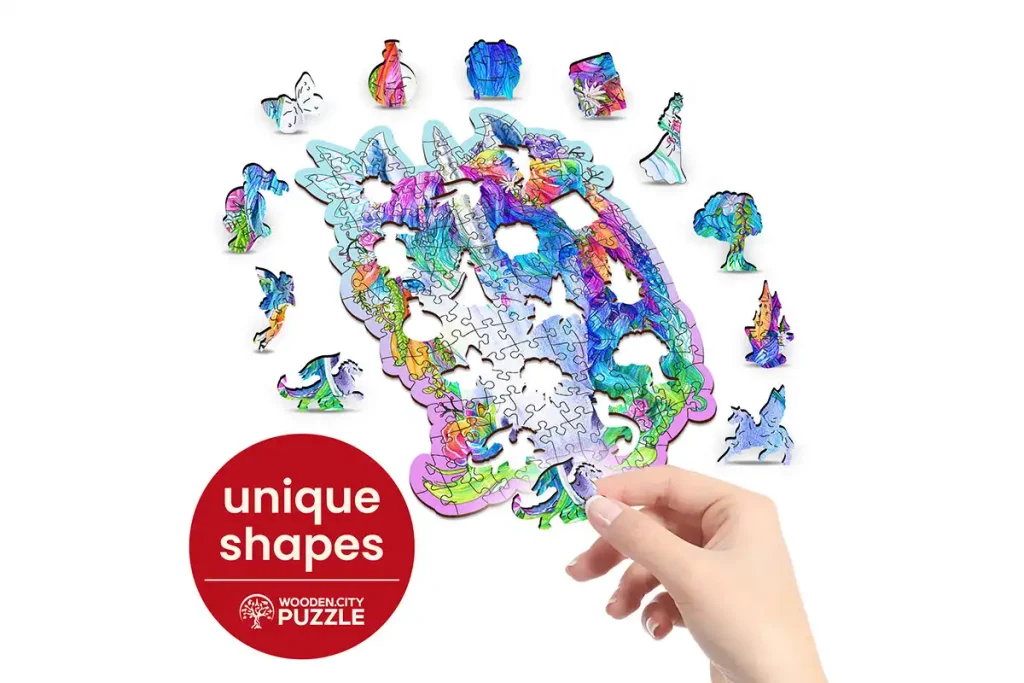 Wooden Puzzle 150 Stylish Unicorn Opis 2