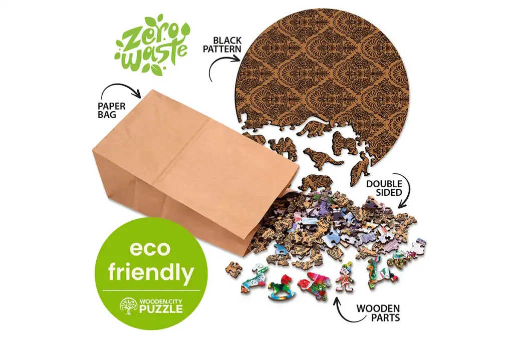 Wooden Puzzle 150 Trendy Owl Opis 2