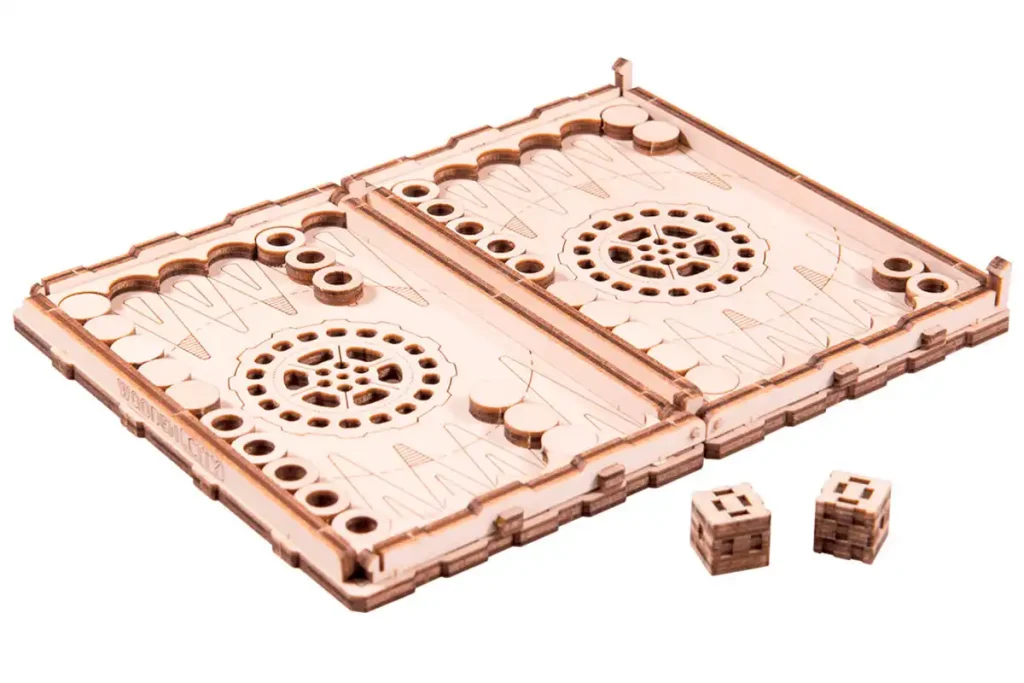 Wooden Puzzle 3D Game Backgammon Short Opis 2