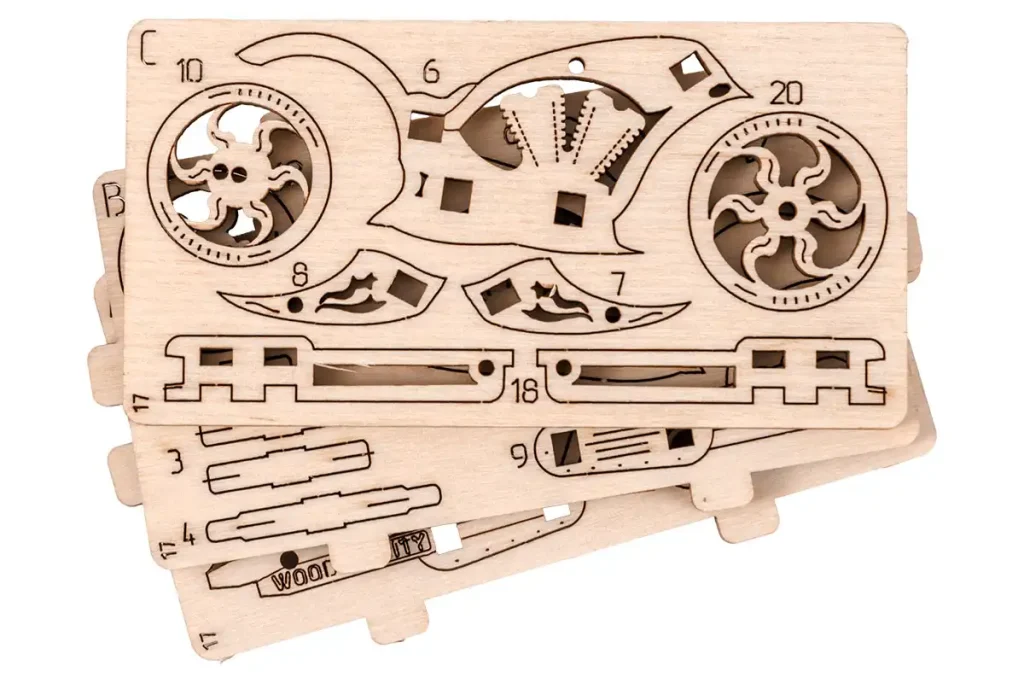 Wooden 3D Puzzle Transport Widgets Opis 2