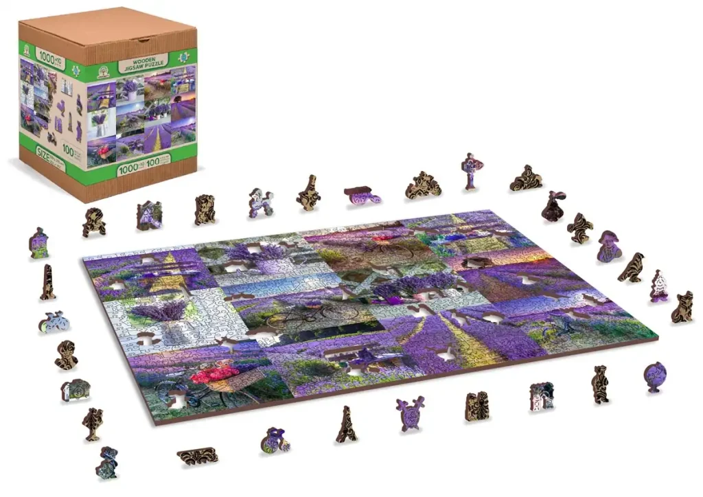 Wooden Puzzle 1000 Lavender France Opis 3