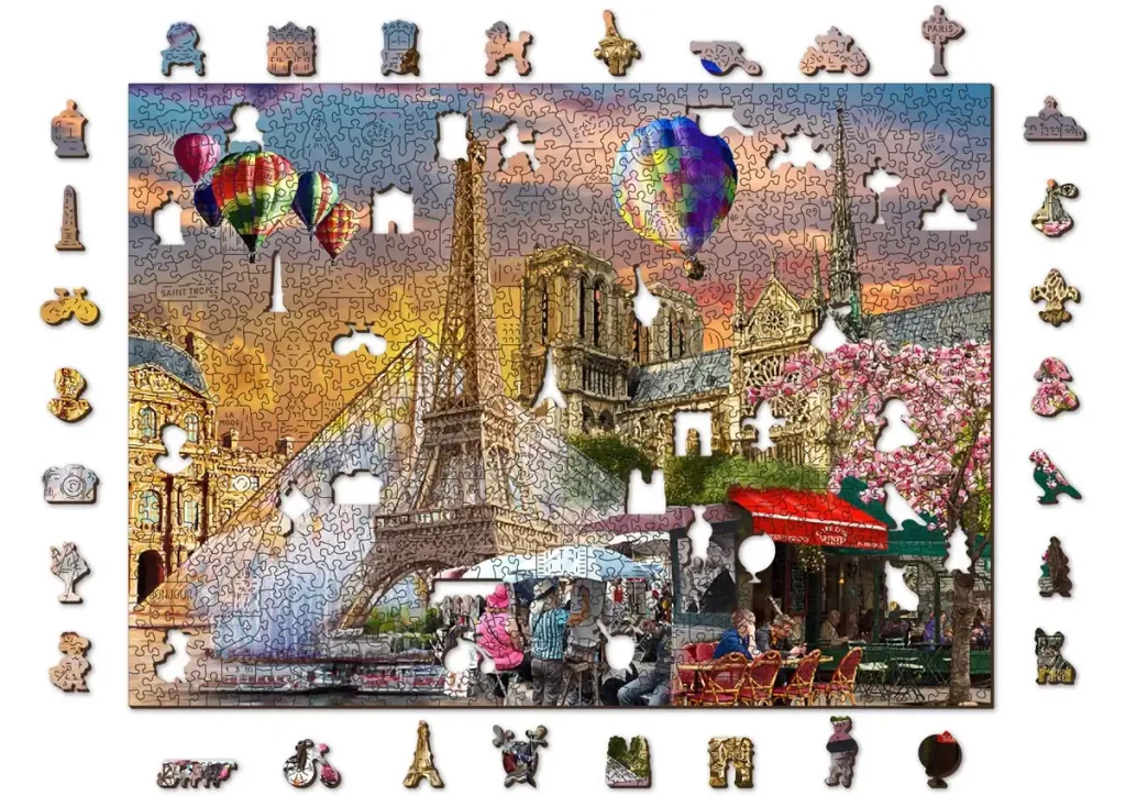 Wooden Puzzle 1000 Spring In Paris Opis 9