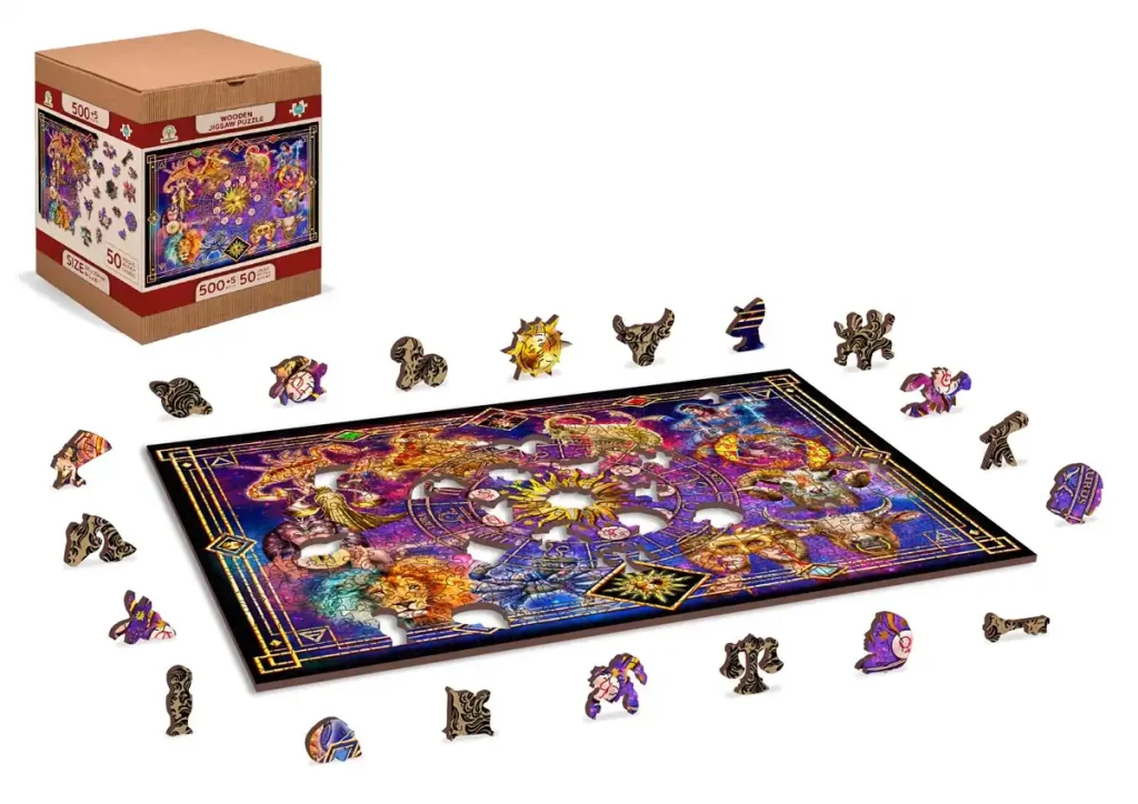 Wooden Puzzle 500 Zodiac Montage opis 2