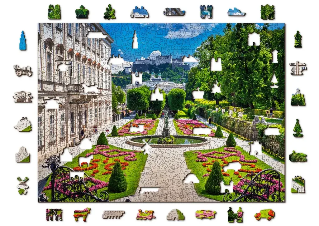 Wooden Puzzle 1000 Mirabell Palace And Salzburg Castle Opis 9