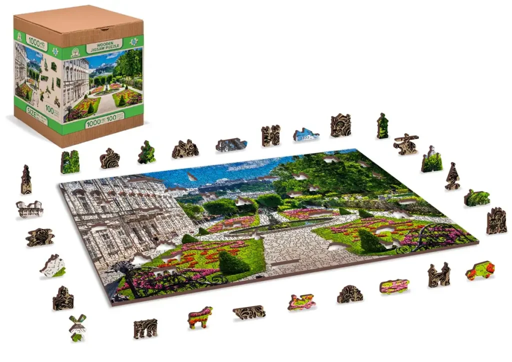 Wooden Puzzle 1000 Mirabell Palace And Salzburg Castle Opis 3