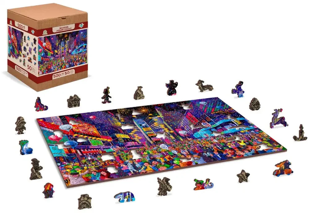 Wooden Puzzle 500 New Year'S Eve Opis 3