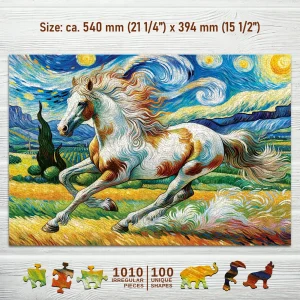 Wooden Puzzle 1000 Fast Horse 1