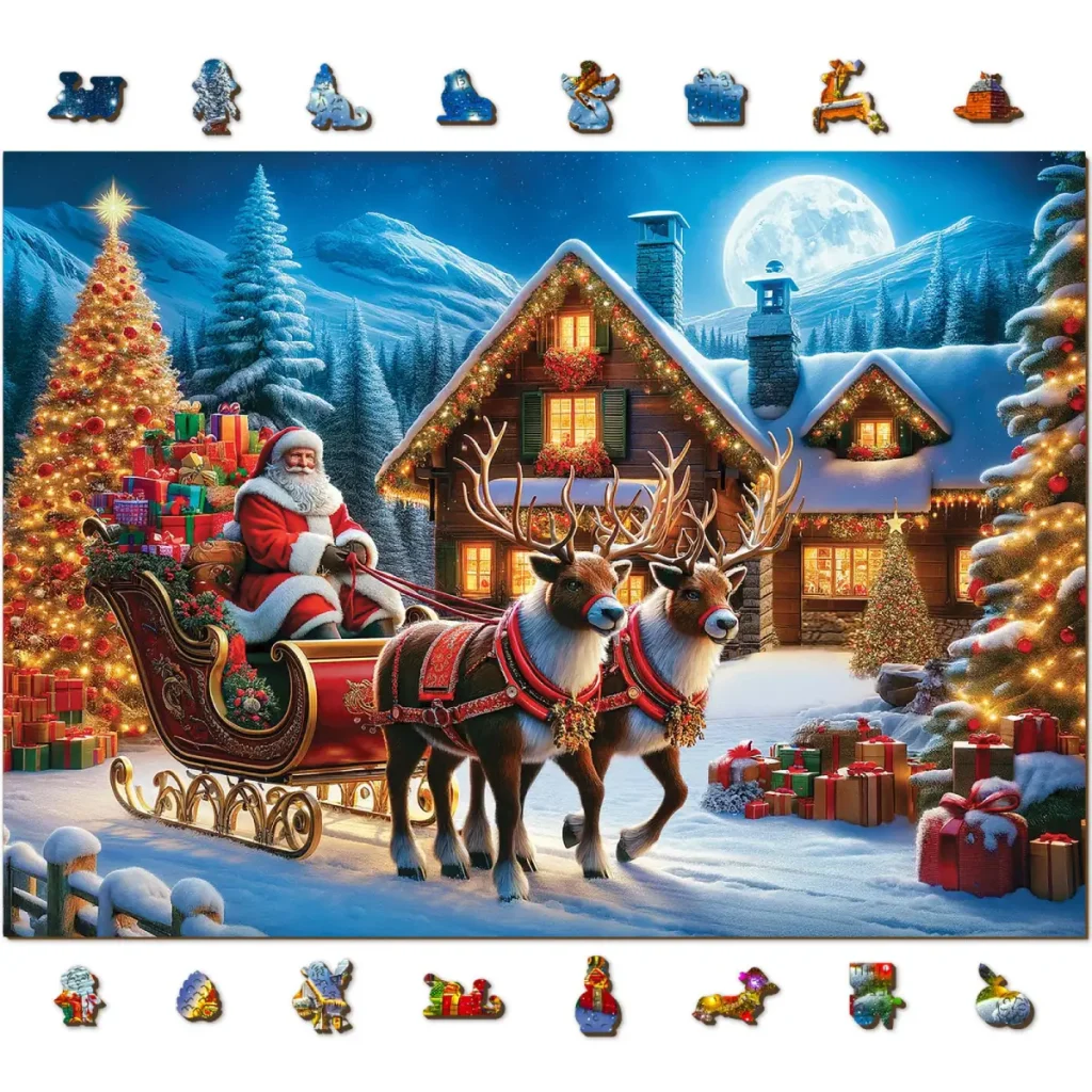 Santa Claus Is Comin' 1000 Wooden Puzzle 6