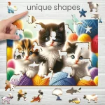 Kittens and Yarn 150 Wooden Puzzle 3