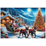 Santa’s Sleigh 500 Wooden Puzzle 5