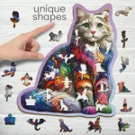 Soft Cat 150 Animal Shaped Wooden Puzzle 2