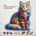 Soft Cat 150 Animal Shaped Wooden Puzzle 4