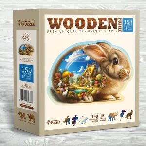 Sunny Rabbit 150 Animal Shaped Wooden Puzzle 3