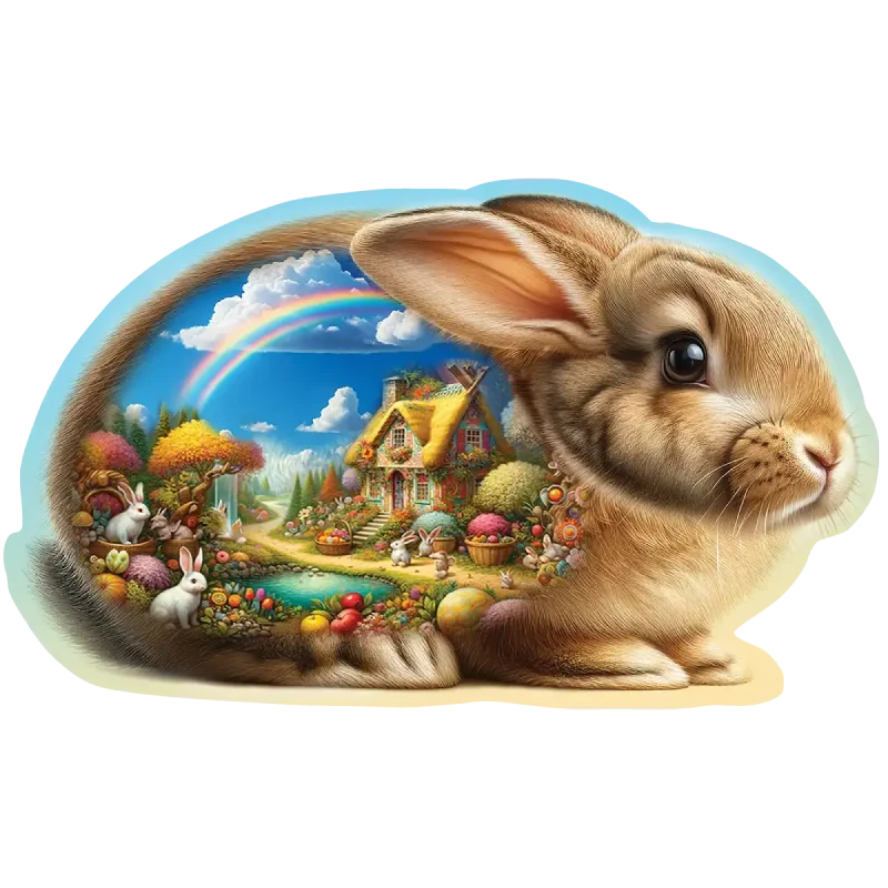 Sunny Rabbit 150 Animal Shaped Wooden Puzzle 5