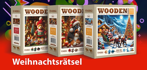 Weihnachts-Holz-Puzzle