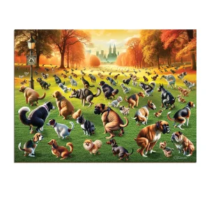Puppies Poopies 1000 Wooden Puzzle 3