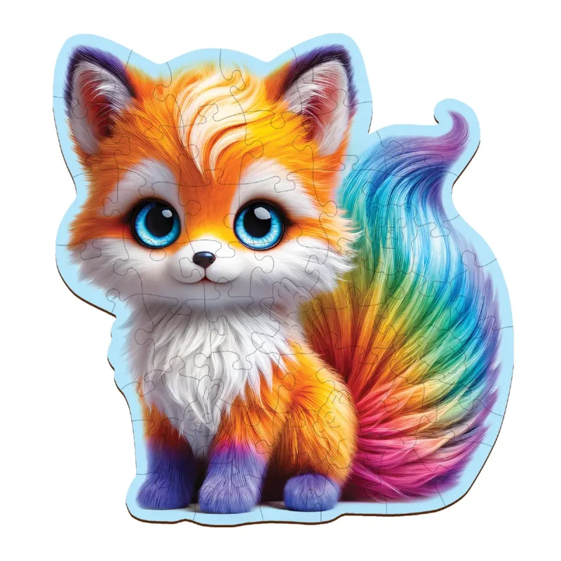 Cute Fox 50 Wooden Puzzle 1