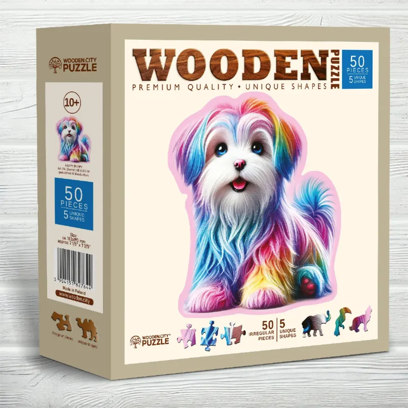 Happy Puppy 50 Wooden Puzzle 6