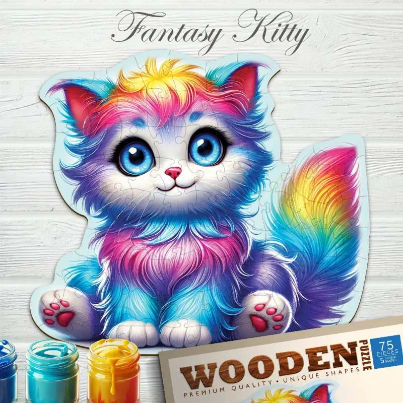 Fantasy Kitty 75 Wooden Puzzle 5