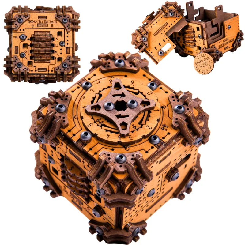3D Wooden Escape Puzzle Box Tesseract's Secret 7