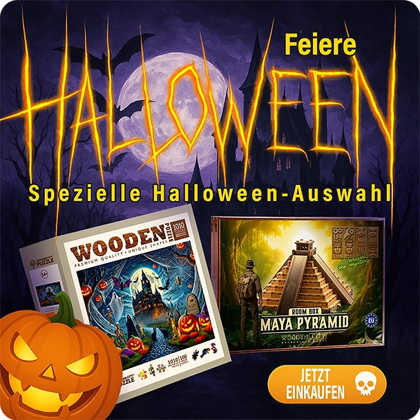 3D Holzmodelle Und Puzzles Halloween