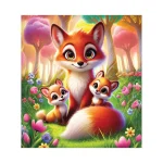wooden-puzzle-20-whimsical-fox-family (2) Wooden Puzzle 20 Whimsical Fox Family 2