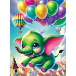 Wooden Puzzle 40 Flying Elephant Adventure 2