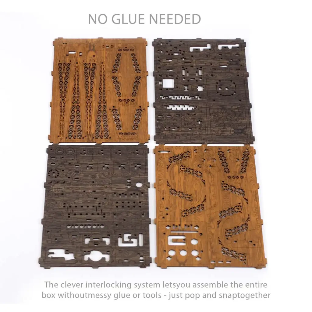 D Wooden Escape Puzzle Box Eiffel Tower 4