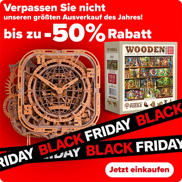 Holzmodelle 3D Puzzles — Black Friday Rabatte