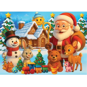 Wooden Puzzle 40 Santa Claus 3