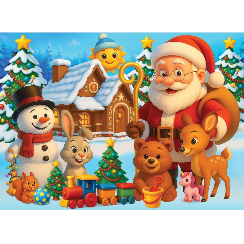 santa-claus-wooden-puzzle- (3) Wooden Puzzle 40 Santa Claus 3