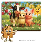 Wooden Puzzle 40 Animals In The Orchard 1