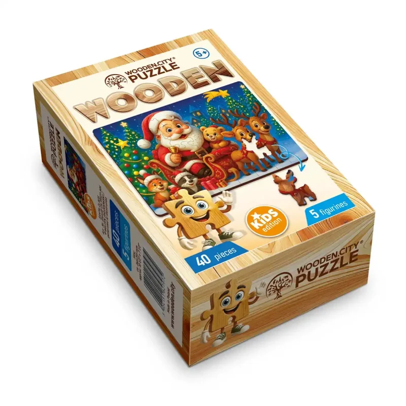 Wooden Puzzle 40 Santa Claus 5