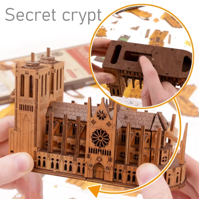 3D Wooden Puzzle Building - Notre Dame 5