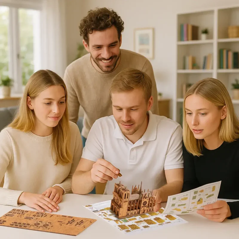 3D Wooden Puzzle Building - Notre Dame 7