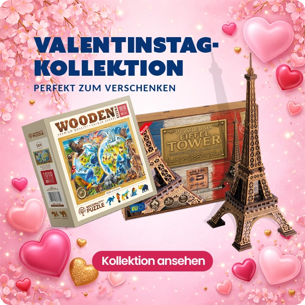 Valentinstag Geschenk 3D Romantisches Holzpuzzle