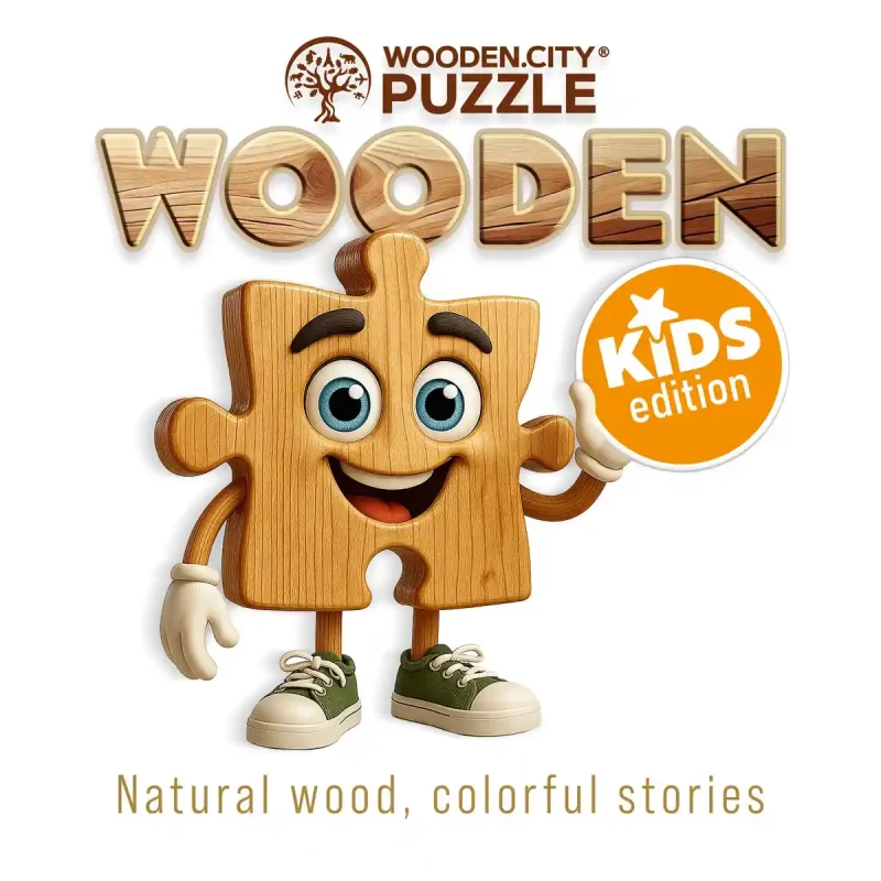 Wooden Puzzle 20 Rainbow Cow 6
