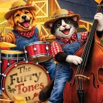 wooden-puzzle-1000-Cat-Band-on-the-Farm-6 Wooden Puzzle 1000 Cat Band on the Farm 6