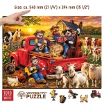 wooden-puzzle-1000-Cat-Band-on-the-Farm-9 Wooden Puzzle 1000 Cat Band on the Farm 9