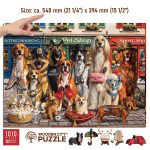 Wooden Puzzle 1000 Dogs About Town 7