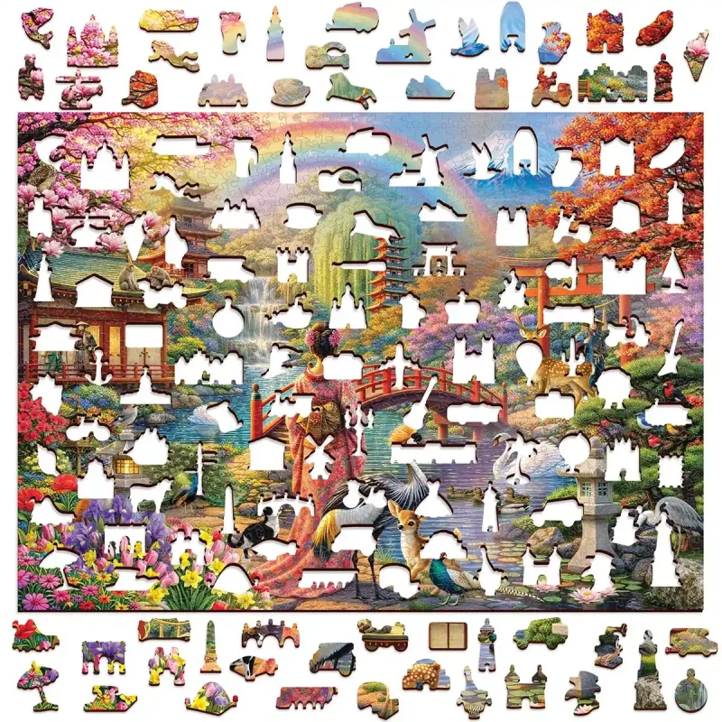 Wooden Puzzle 1000 Japanese Garden 7