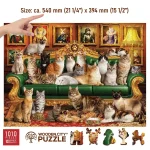Wooden Puzzle 1000 Royal Cats 2