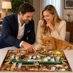 Wooden Puzzle 1000 Royal Cats 6