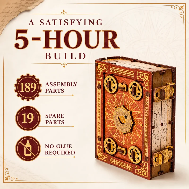 3D Wooden Escape Puzzle Box Magic Escape Book 8