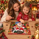Santa-and-His-Little-Friends-7 Wooden Puzzle 20 Santa and His Little Friends 7